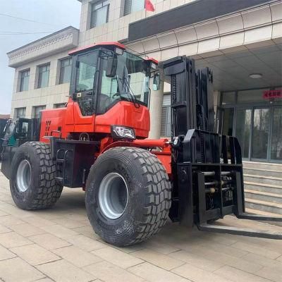 Four Wheel Drive 3 Ton 4 Ton 5 Ton Forklifts Rough Terrain