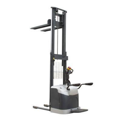 Lifting Height 4500mm Battery Operated Hydraulic Electric Pallet Stacker for Warehouse with CE