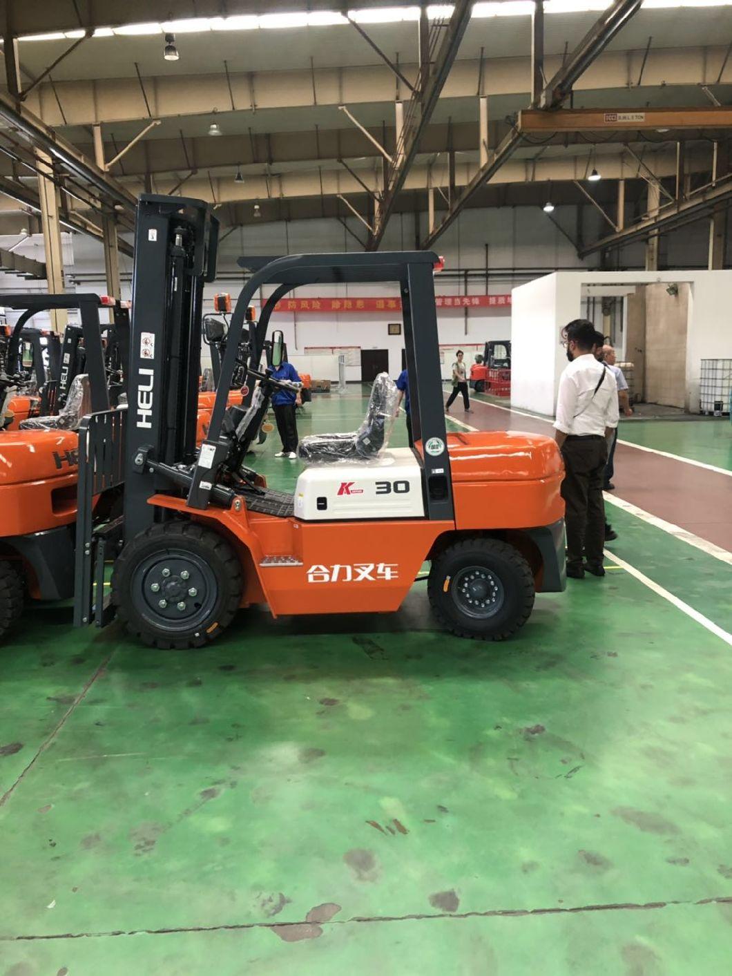 Heli Official Manufacturer 3 Ton Diesel Forklift Cpcd30 with Isuzu Engine and 2 Stage 3 Meters Mast