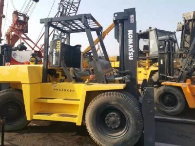 10t Komatsu Fd100 Used Diesel Forklift Japan Original Engine 10t Used Diesel Forklift Truck Komatsu Fd100 Second Hand Forklift