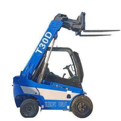 China Telehandler Forklift Manufacturers Mini Diesel 4m Telescopic Handler 3ton Telehandler Telescopic Boom Forklift for Sale