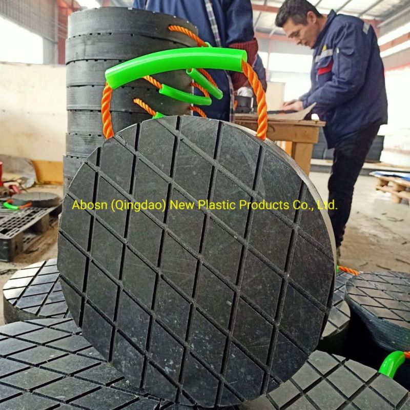 100% HDPE Crane Outrigger Pad Road Mat Crane Leg Support Pads