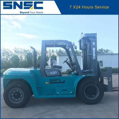 China 10ton Diesel Forklift with Triplex Mast 4.5m Price