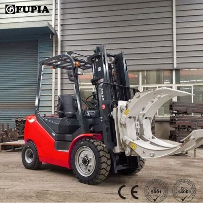 New Counterbalanced Forklift 2 Ton Bale Clamp Attachment Forklift 2000kg Bale Clamp Forklift