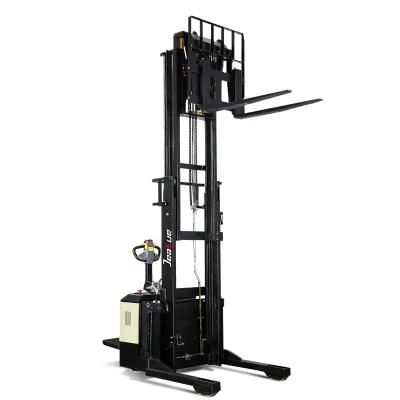 1500kg 5m Electric Stacker Reach Fork Truck Rider Stacker