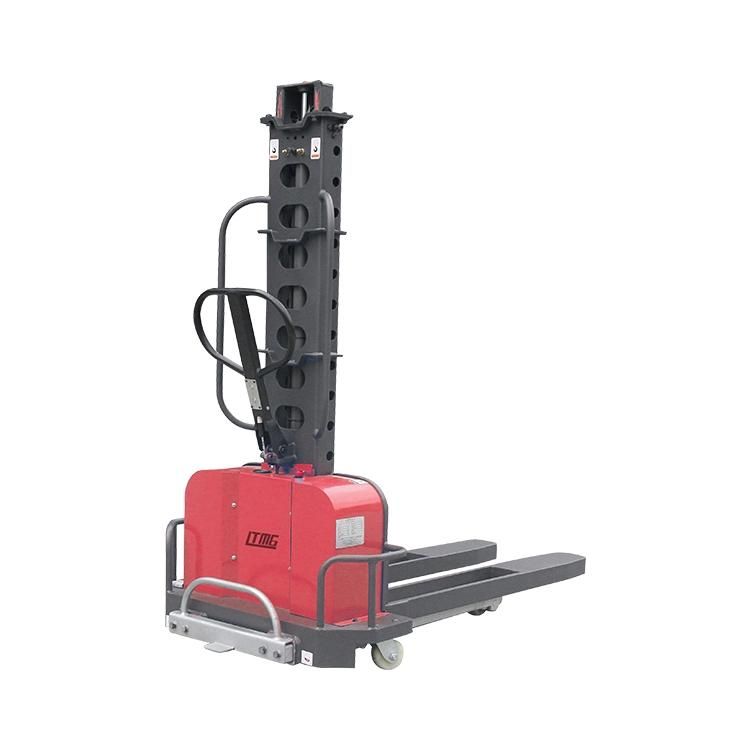 Ltmg Portable Forklift 500kg 700kg 1000kg Self Loading Forklift Pallet Stacker with 800m-1600mm Lifting Height