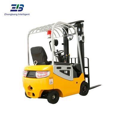 1000kg/1ton Capacity Lead-Acid Battery Electric Hand Fork Lift with Four Wheel