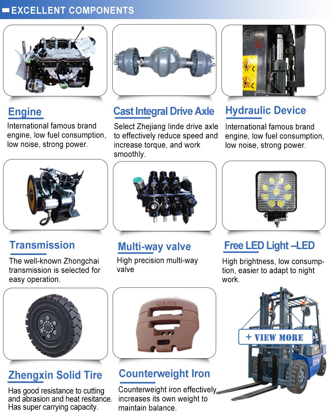 China Factory Sale 5 Ton Diesel Forklift of Good Quality