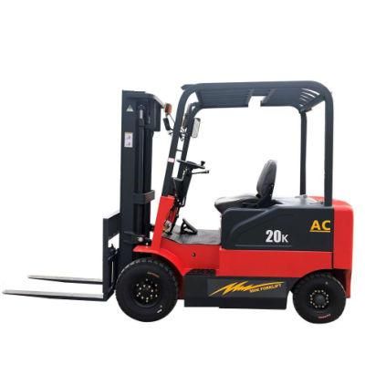 Four Wheel Sit Down Counterbalanced Battery Operated Hydraulic Electric Forklift with CE