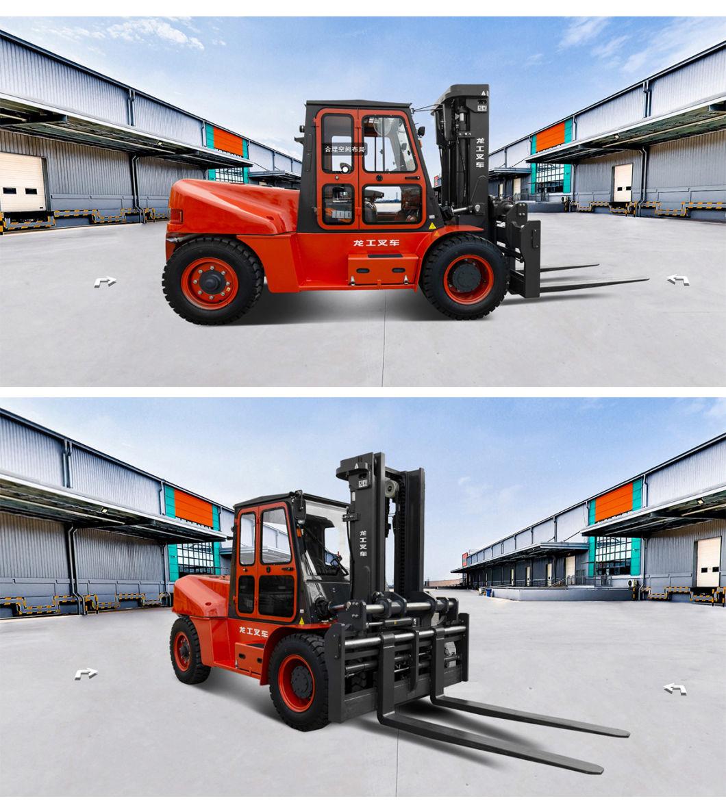 Sitting Driving Style Four Wheel 800kg Diesel Truck Forklift with Counterbalanced Hydraulic