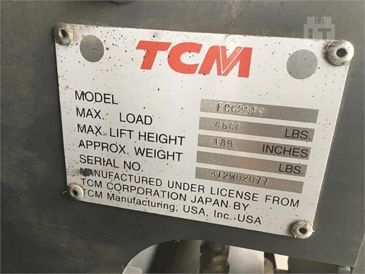 Used Tcm 2.5 Ton Japanese Toyota Forklift Good Performance Japanese Isuzu Engine Diesel Second Hand Forklift on Sale