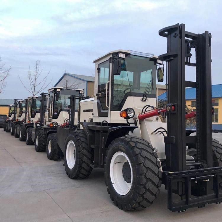 All Road Condition 3.5 Ton Rough Terrain Forklift with Lumber Clamp