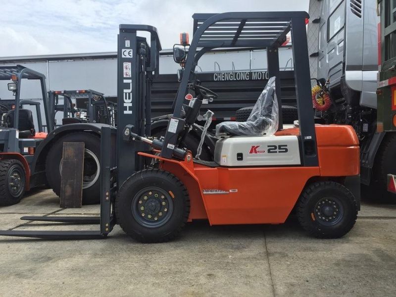 Heli 4t 5t 7t Fork Lifter Euro3 Diesel Forklift Truck