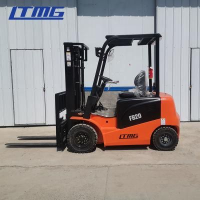 Ltmg 2ton Electric Forklift with Side Shifter and Fork Position for Sale