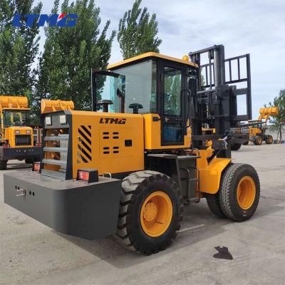 Container Mast 5t Rough Terrain Forklift with Japanese Engine