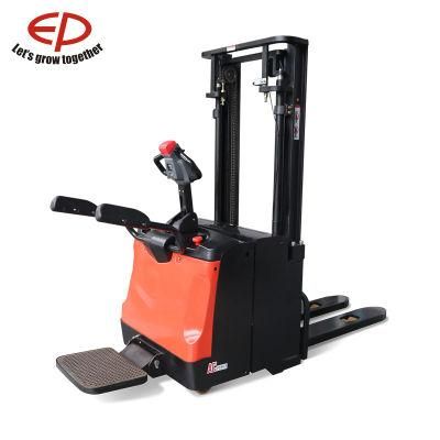 1.6t Double Working Efficiency Electric Stacker Easy to Manage Stability