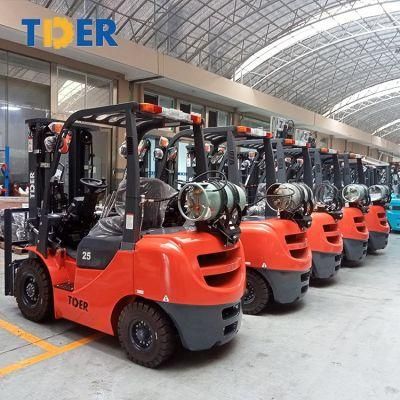 LPG 3 Stage Mast 2500 Kg 2.5 Ton Gas Forklift