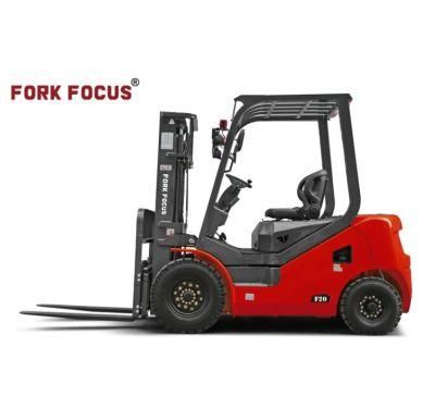Diesel 2.5t Forkfocus Forklift with Isuzu C240 Engine in Wood Factory