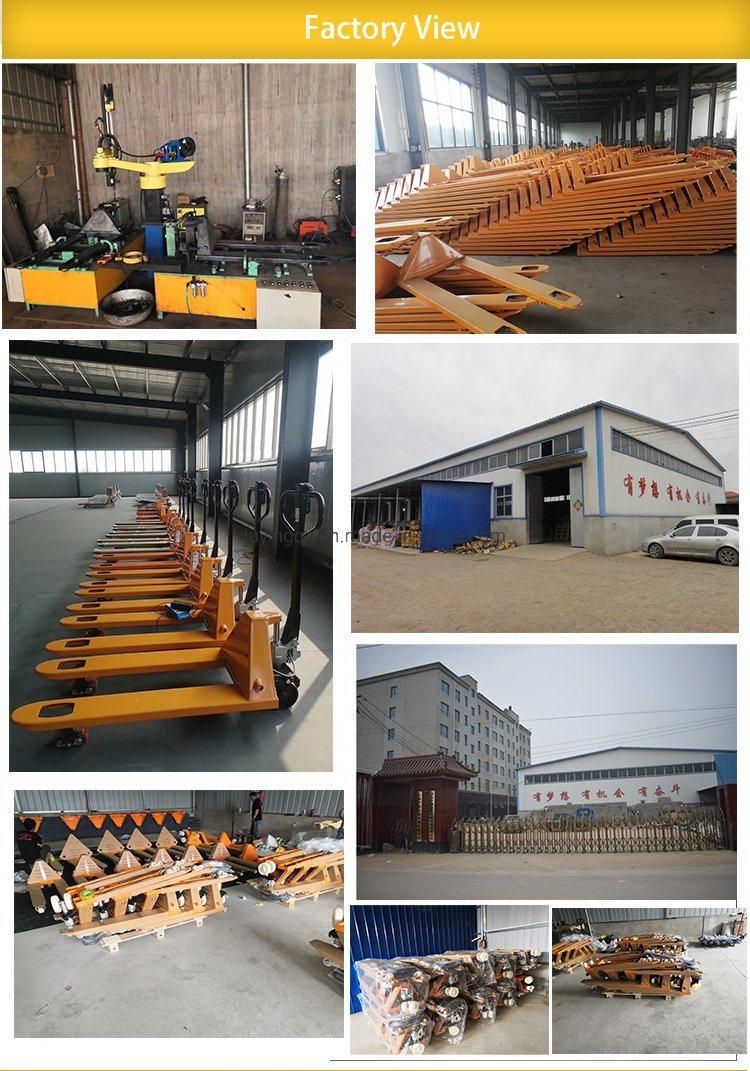 AC Casting Pump Hydraulic Pallet Jack 3 Ton Hand Pallet Truck Goods Transpallet