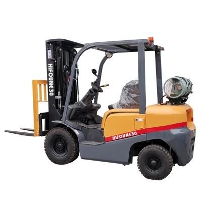 Hifoune 3 Stage 4.5m Fg30 Ton LPG Forklift