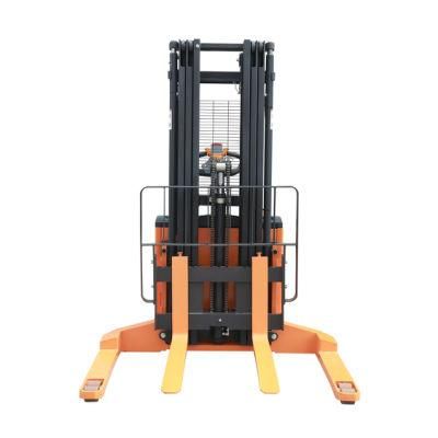 Zowell Straddle Type Wide Leg Automatic Electric Stacker with Max 5.5m Lifting Height