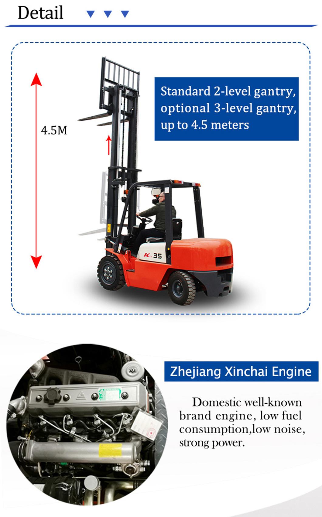 Factory Export Fully Hydraulic Low Mast Forklift New Forklift Types