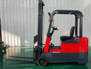 Three Wheel Forklift Truck with Battery Charger