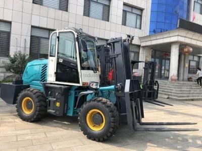 Cheap Price Diesel 2022 Huaya China All 4WD 4 Terrain off Road Forklift