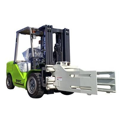 Diesel Chariot Elevateur Montacargas Motor 4 Ton Diesel Forklift with Bale Clamp Attachment