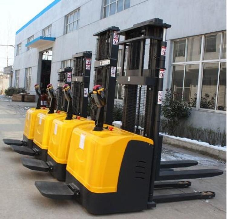 Factory Supply Warehouse Walkie Forklift Full Electric Pallet Stacker