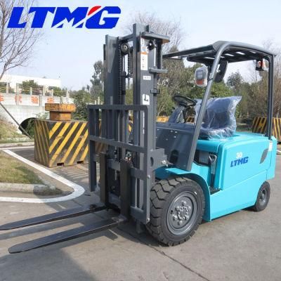Ltmg 3 Ton Electric Forklift with Curtis Controller and Duplex Full Free Mast