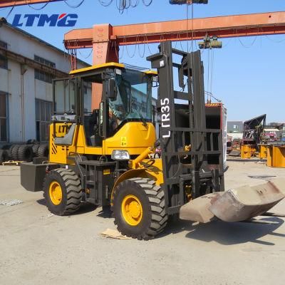 Ltmg Articulated Rough Terrain Forklifts 4WD 3 Ton 3.5 Ton All Terrain Forklift