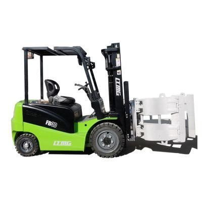 Great Performance Lithium Battery Forklift Stacker 3 Tonne 4 Tonne 5 Tonne Electric Forklift with Paper Roll Clamp