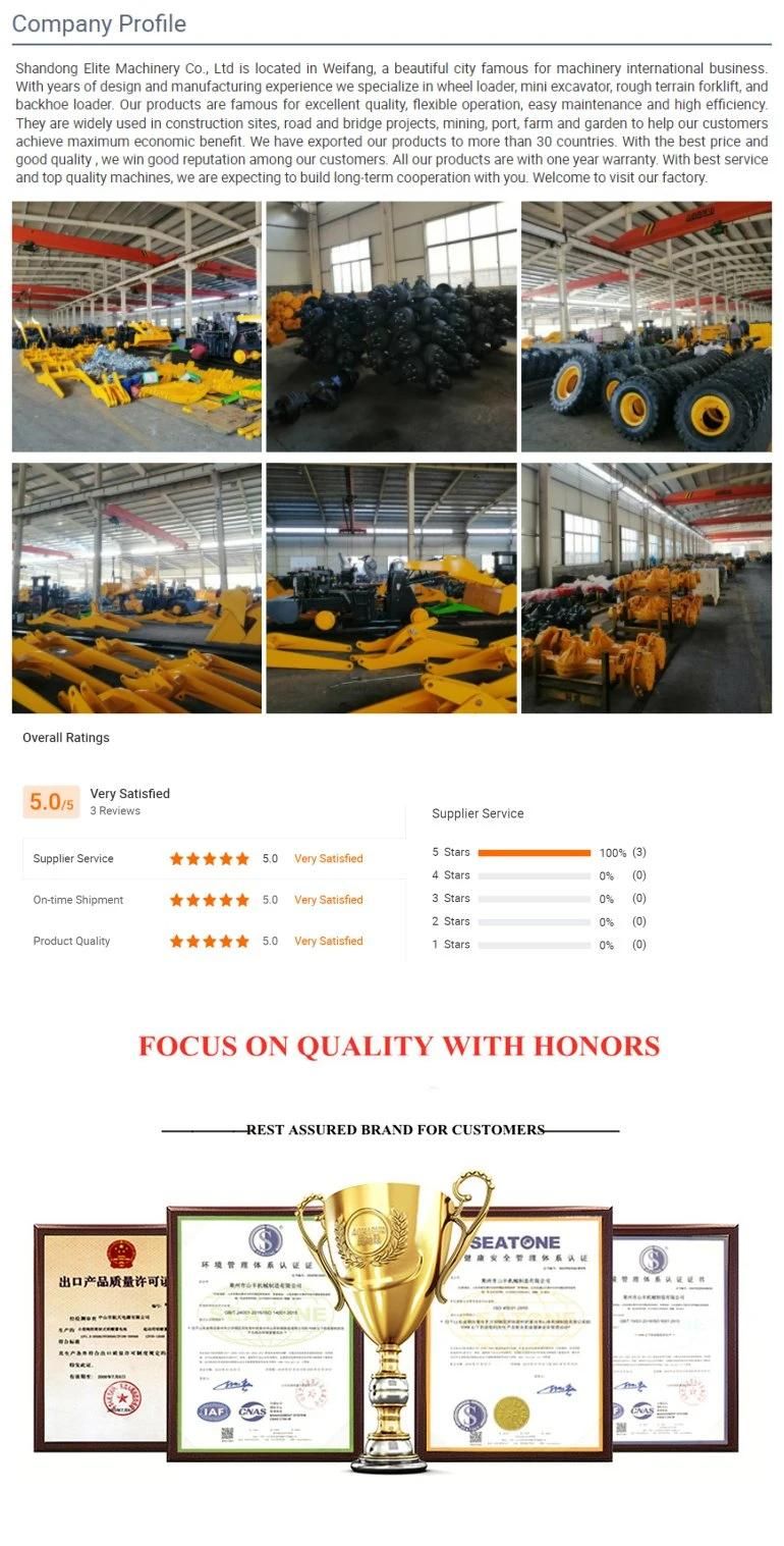 Hot Sale Outdoor Muddy Road and Construction Site off Road Forklift 3 Ton Forklift