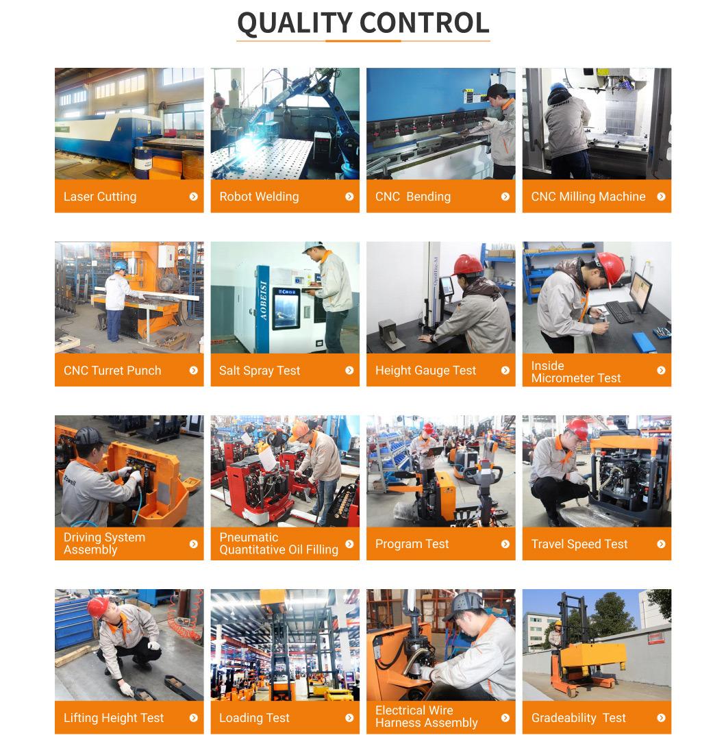 Zowell Frb20 Standing on Full AC Motor Electric Reach Truck Forklift CE ISO9001 Mast 9000mm with Lithium Battery
