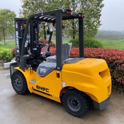 Snsc Diesel Forklift Trucks Machine with Rotator Price