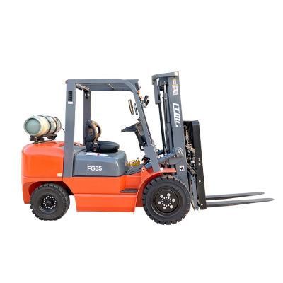 New Forklift Propane Montacargas Duel Fuel Forklifts 3 Tonne 3.5 Tonne 4 Tonne 5 Tonne LPG Forklift with Triplex Mast