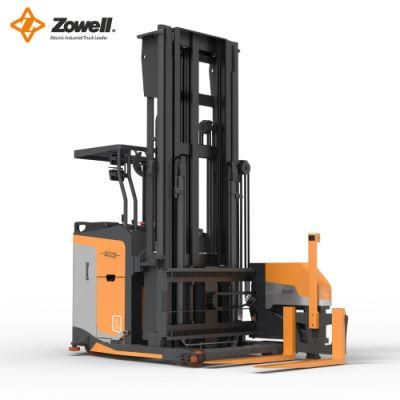 High Quality New Standing-Operated Three Way Pallet Truck Narrow Aisle Man-Down Vna Forklift Vda12