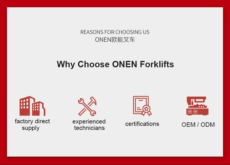 Onen Not Adjustable Bubble Bag and Plastic Film Pallet Lifter Overhead Guard Counterbalance Forklift