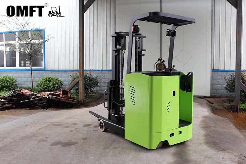 24V 1ton/1.5ton/2ton/2.5ton Stand-on or Seated Electric Reach Truck with Battery and Charger 3m 3.5m 4m 4.5m 5m 5.5m 6m Mast