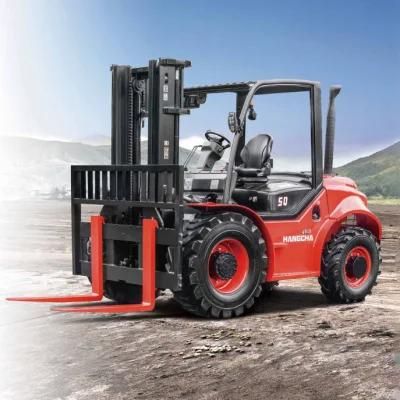 Hangcha Forklift 2WD/4WD Rough Terrain Diesel Forklift with Deutz Engine