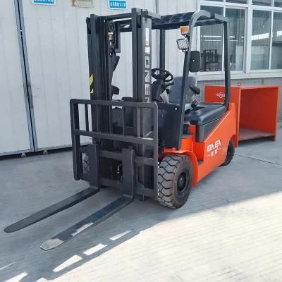Adjustable 3000~5000mm Jiangmen Lifting Equipment 4 Wheels Forklift Cpdd