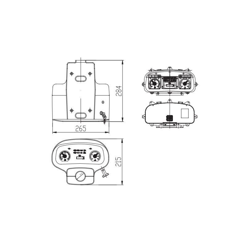 Forklift Parts Instrument Board Assy Bfp18058