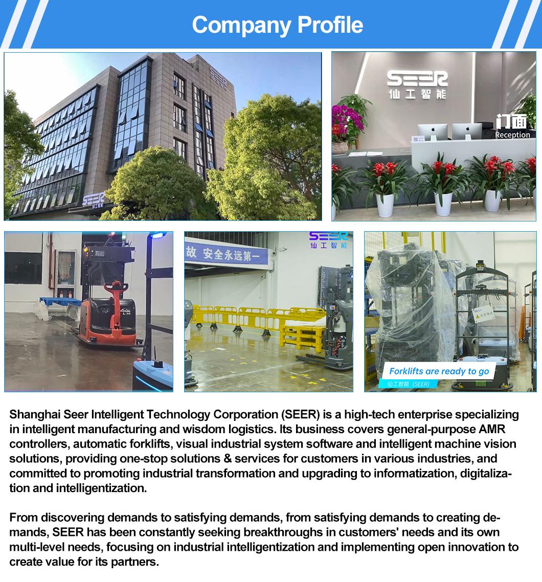 Electrical Stacker with Crane Attachment Semi-Wide Electric Stacker Electric Reach Truck Pallet Stacker Forklift