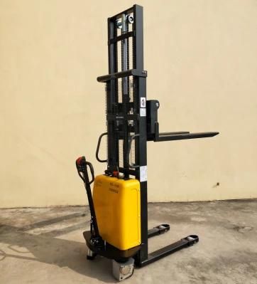 1000kg Narrow Electric Motor Full Electric Forklift Pallet Stacker