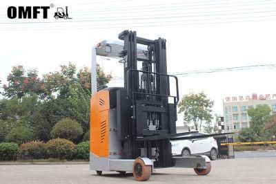 24V 1ton/1.5ton/2ton/2.5ton Stand-on or Seated Electric Reach Truck with Battery and Charger 3m 3.5m 4m 4.5m 5m 5.5m 6m Mast