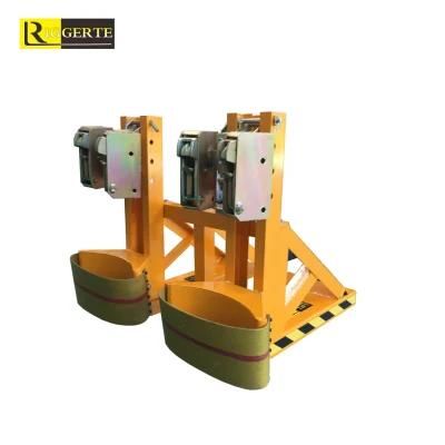 Forklift Attachment 425kg*2 Double Mechanical Drum Clamp