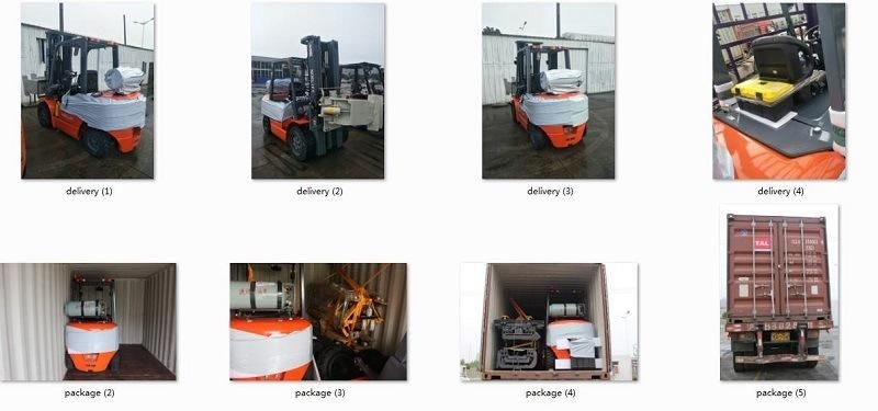 2.5t 6m Propane IC Counterbalance Forklift with Japan Nissan Engine Propane Tank