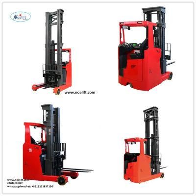 Seated1.6t 2t 11m High Lift Electric Reach Forklift Truck Warehouse Forklift with Side Shifter