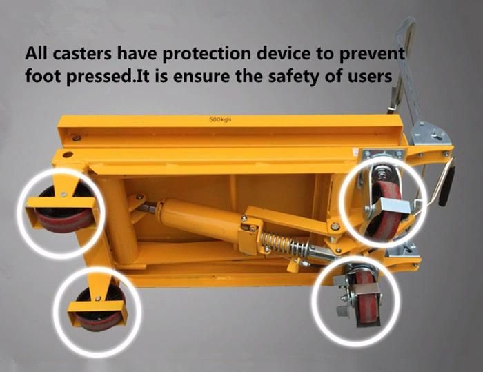 Folding Cart Trolley Jichuan 150/300/500/800kg Capacity Hydraulic Scissor Lift Table, 150mm-1000mm Lifting Height